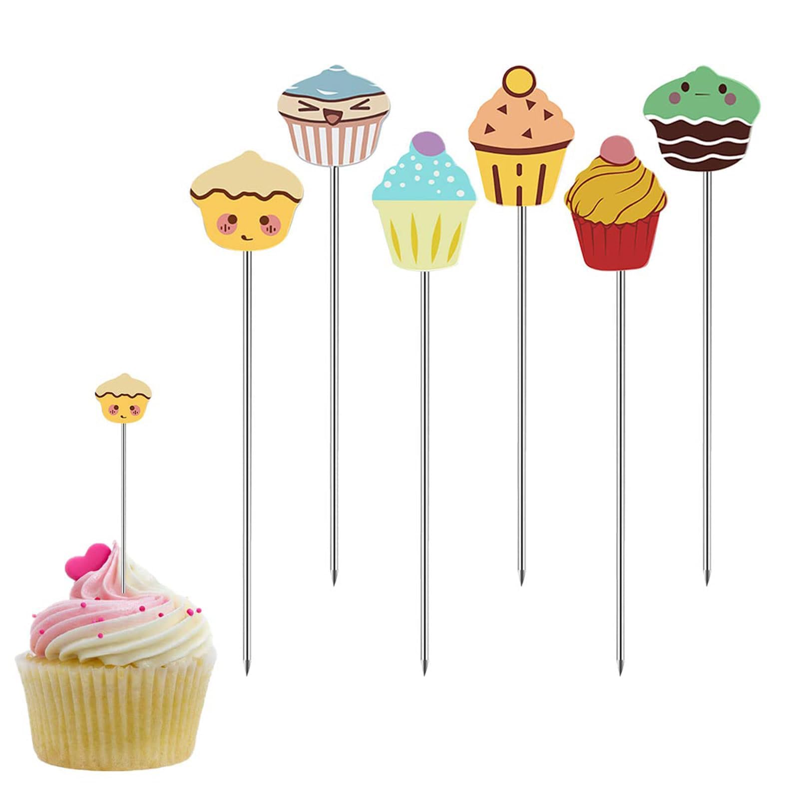 JYTDBCS 6 Pack Cake Tester,Stainless Steel Cake Tester,Reusable Baking Tool,Cake Tester for Baking,Cake Supplies