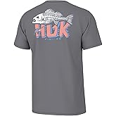 HUK Mens Fishing Graphic Tee, Performance Short Sleeve, Quick-Dry