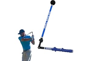 EUG-PRODUCTS Golf Swing Trainer Portable Golf Training Aid Adjustable to Improve Hinge, Forearm Rotation, Shoulder Turn – Lightweight, Durable Golf Swing Master with Ergonomic Grip…