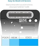DLYFULL Universal Battery Tester with LCD Display for AA AAA 9V CR2032 CR123A view 3