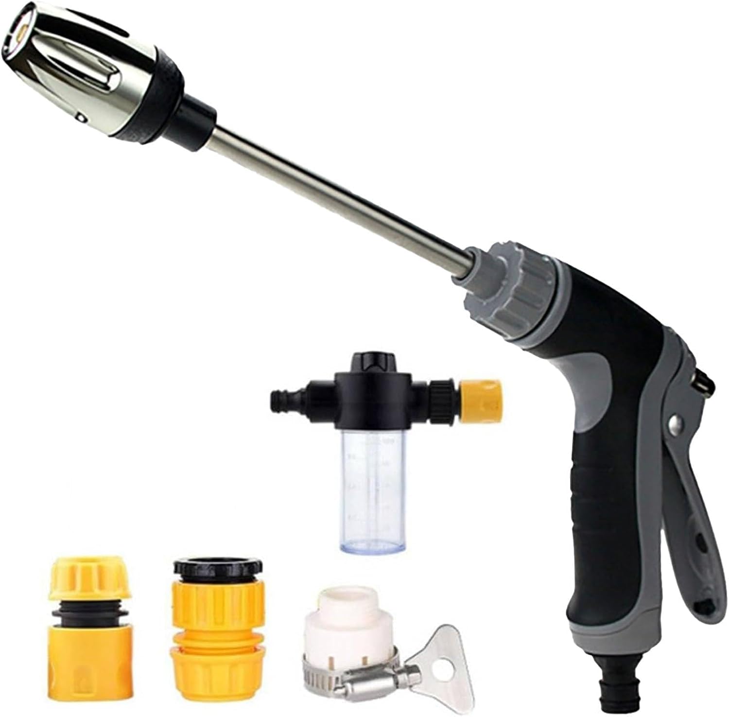 Aquoxis Pressure Washer – 15x More Powerful Than Hoses, Power High-Pressure Cleaner with 360° Rotating, Universal Compatibility, Effortless Dirt & Stain Removal for Driveways & Patios (1PC)