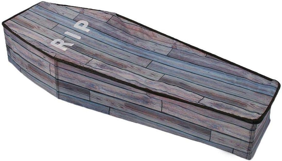 5' Collapsible Woodlook Coffin Prop