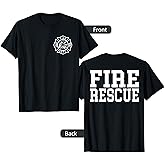 Fire Department Logo Uniform Fireman Symbol Firefighter Gear T-Shirt