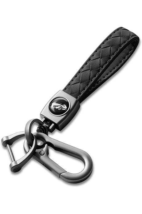 Fathers Day Automotive Accessories Lusinus Leather Car Keychain