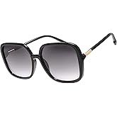 The Fresh Women's Oversized Square Jackie O Cat Eye Hybrid Butterfly Fashion Sunglasses - Exquisite Packaging