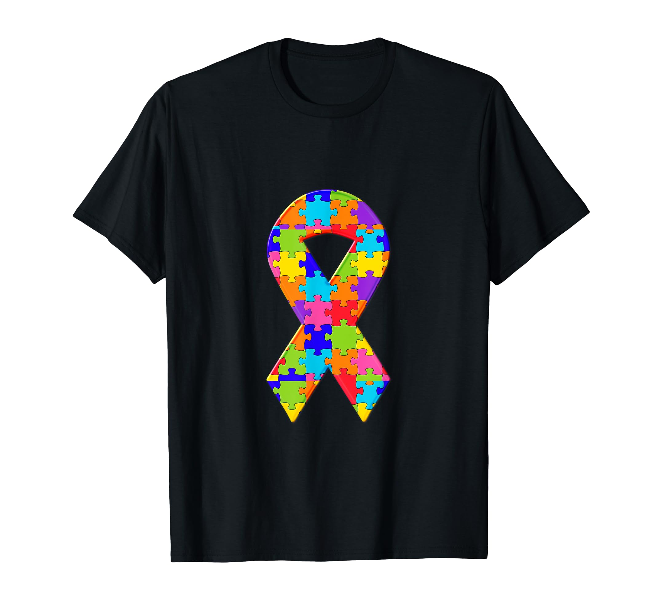 Cancer Awareness Ribbon Jigsaw Autism Puzzle T-Shirt