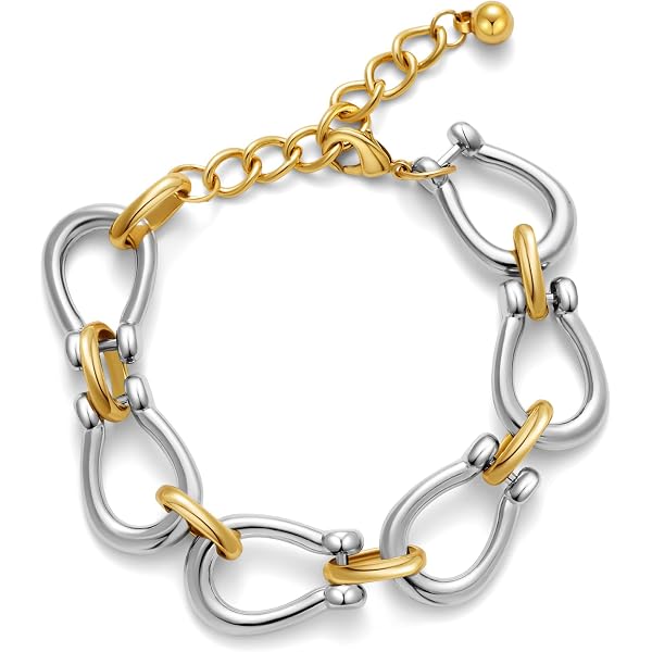 Beloved ️ Pulsera De Mujer De Acero Con Cadena De Eslabones