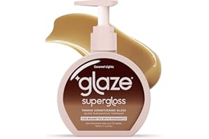 Glaze Super Gloss Color Conditioning Gloss – Caramel Lights for Medium to Dark Brown Hair with Highlights – Rinse Out Semi-Permanent Hair Gloss that Enhances Color and Boosts Shine & Hydration