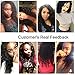 Dinoce Compatible with Longqi Beauty Brazilian Natural Wave Virgin Hair 1 Bundle Unprocessed Remy Human Natural Wavy Hair Weave, Natural 1b Color Can Be Dyed, 100g (14 Inches)