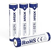 XTAR Rechargeable AAA Lithium 1.5V Batteries,1620mWh Long-Lasting High-Capacity, with Low-Voltage Indicator,1.5V 2A Constant