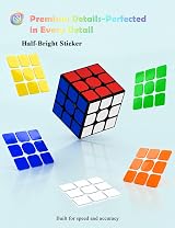 ROXENDA Magnetic 3x3 Speed Cube Lightweight 60.67g with Stand & Bag view 4