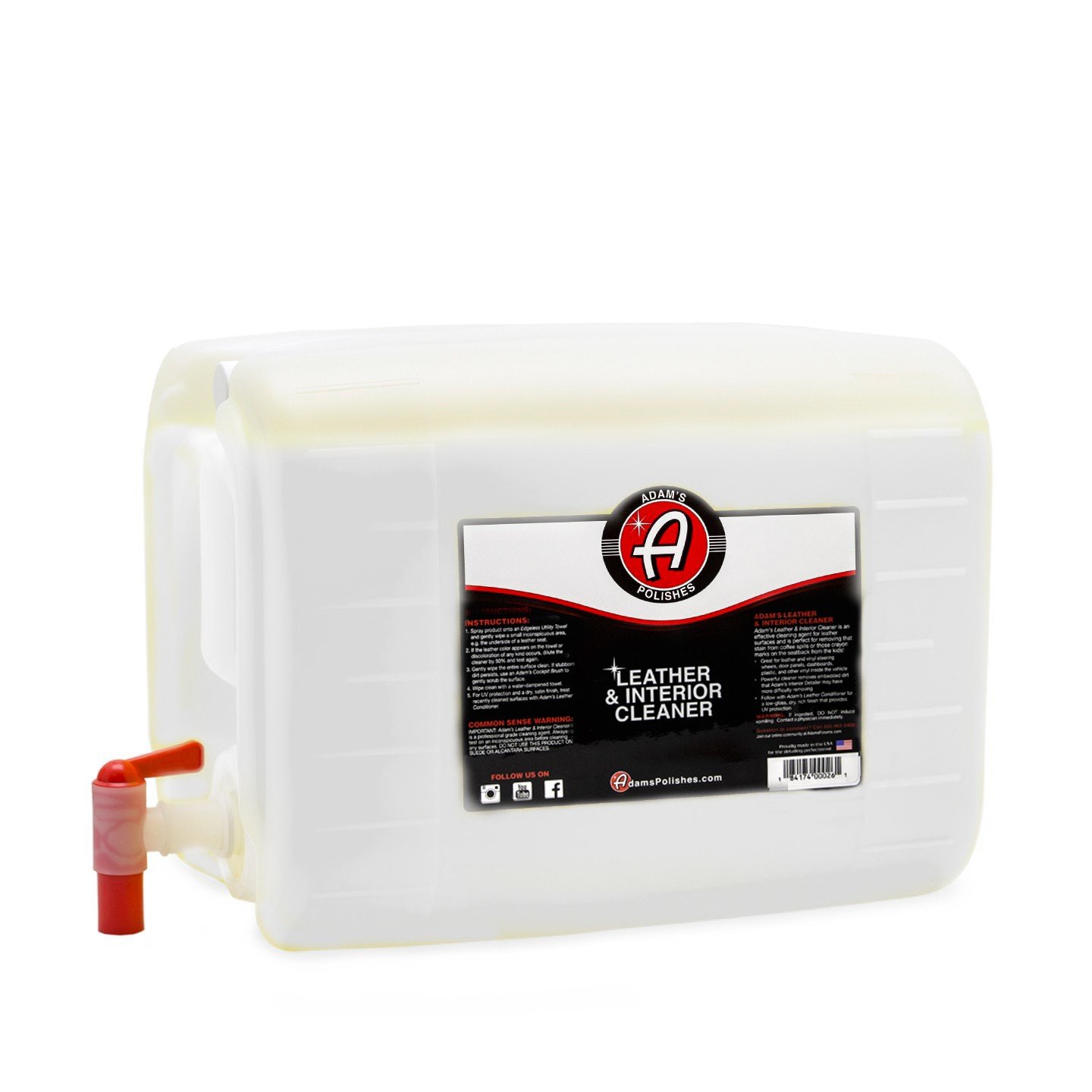 Adam's Leather & Interior Cleaner Safely Deep Cleans All