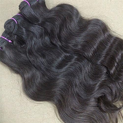 Mayflower 100% Raw Indian Wavy From 12"-28" Unprocessed Indian Hair Bundle Deals (3pcs 16")