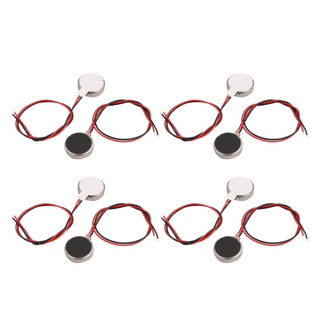 Sourcingmap 8Pcs DC 3V 12000RPM 10mm x 2.7mm Coin Micro Vibration Motor for Cell Phone