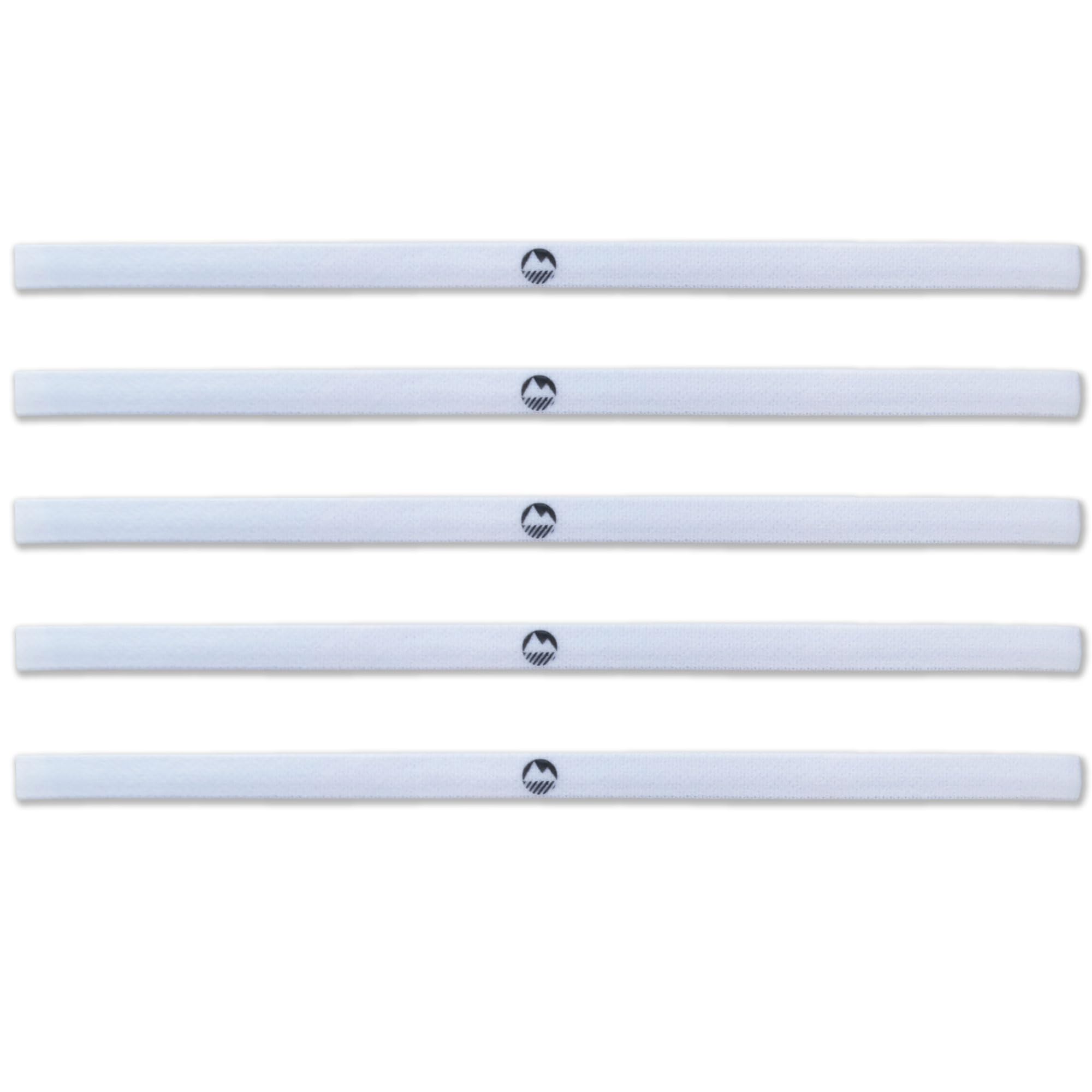 Lakeland Active - Skinny Gel Grip Headband (5 Pack) - White