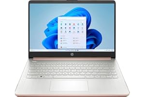 HP Stream 14-inch Laptop, Intel Celeron N4000, 4 GB RAM, 64 GB eMMC, Windows 11 Home in S Mode with Office 365 Personal for 1