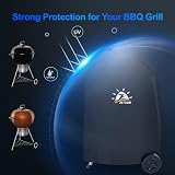 Zettum Kettle BBQ Cover 57 cm Weber Heavy Duty Waterproof PU 63x89cm view 6