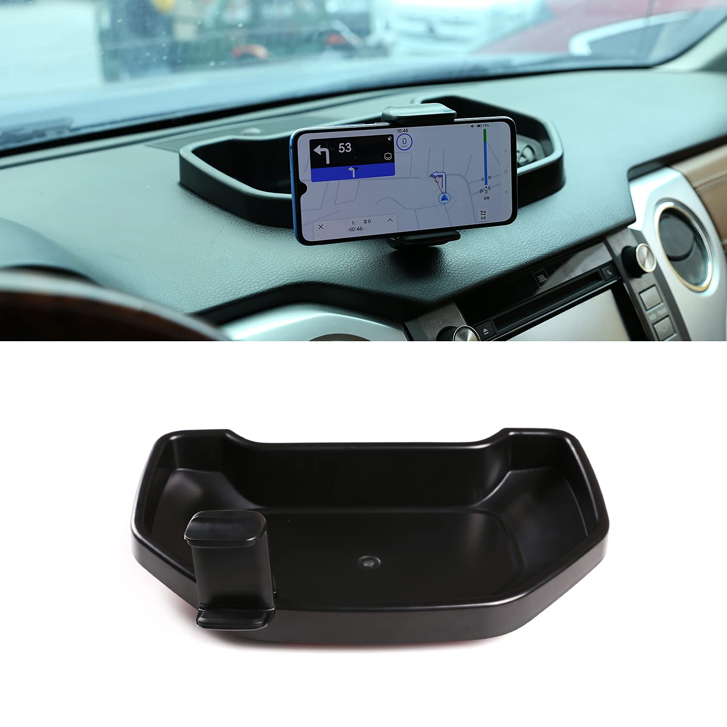 Photo 1 of CHEAYAR Center Console Insert Organizer Storage Tray,Multi-Mount System Kit,Phone Holder Mount, Center Console Tray Storage Box Dashboard Organizer, Compatible with Toyota Tundra 2014-2020