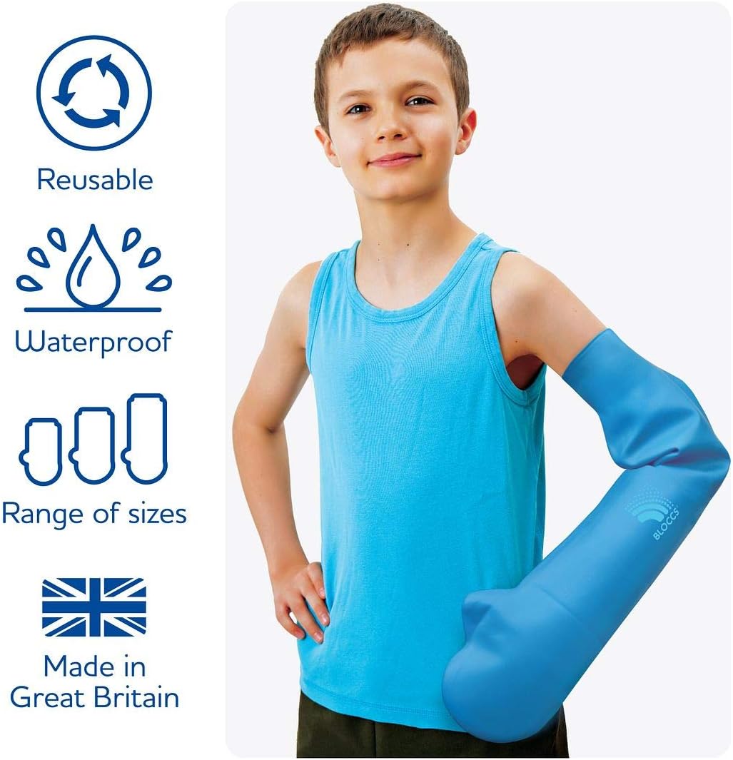 Bloccs Waterproof Cast Covers for Shower Arm, Child Full Arm (Small): Health & Personal Care