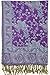 Achillea Soft Silky Reversible Paisley Pashmina Shawl Wrap Scarf w/Fringes 80