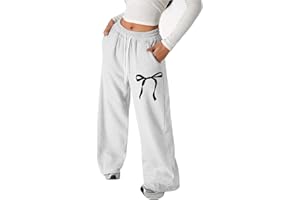 Girls Baggy Sweatpants High Waisted Oversized Wide Leg Sweat Pants Kids Preppy Casual Loose Joggers Athletic Lounge Pants