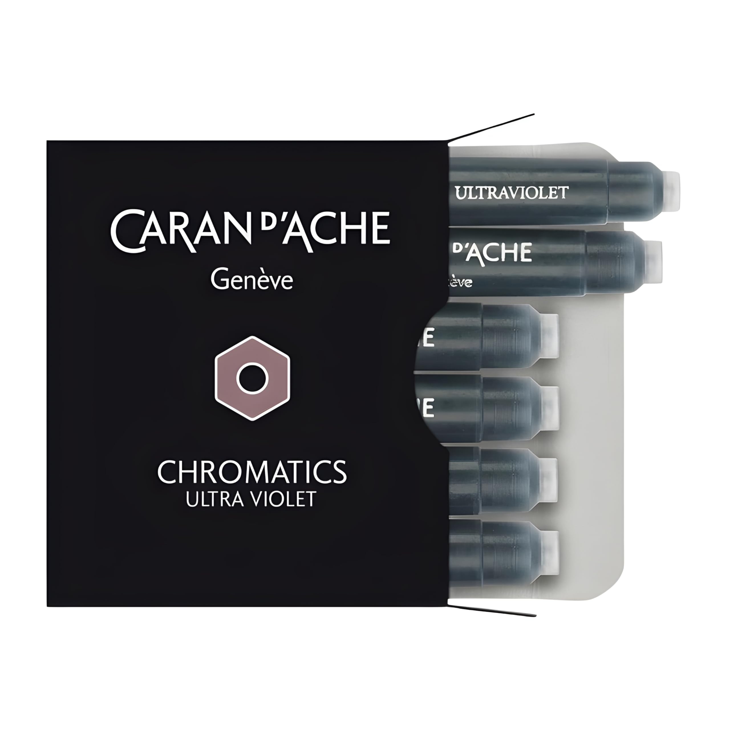 Caran d'Ache CD8021.099 Ink Cartridges - Ultraviolet (Pack of 6)