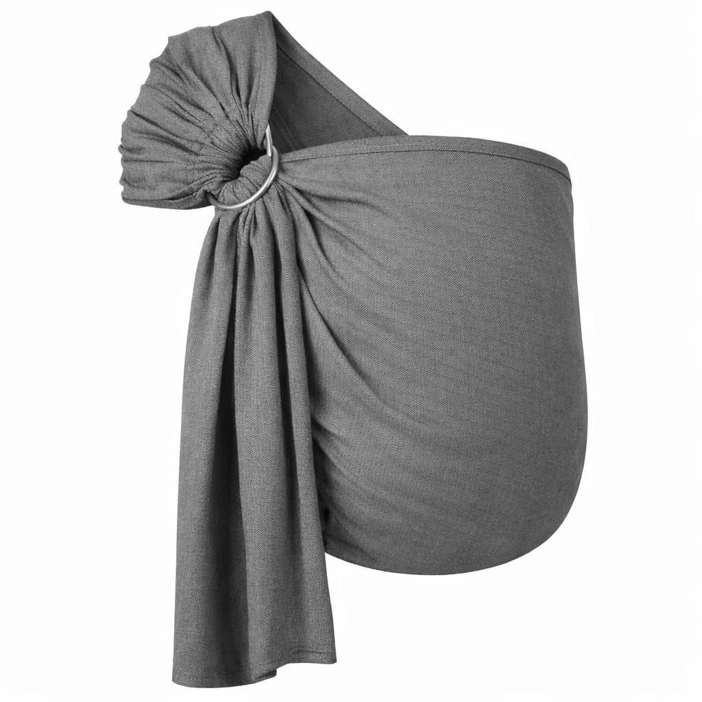 Hoppediz Ring Sling for Baby Carrying (London White)