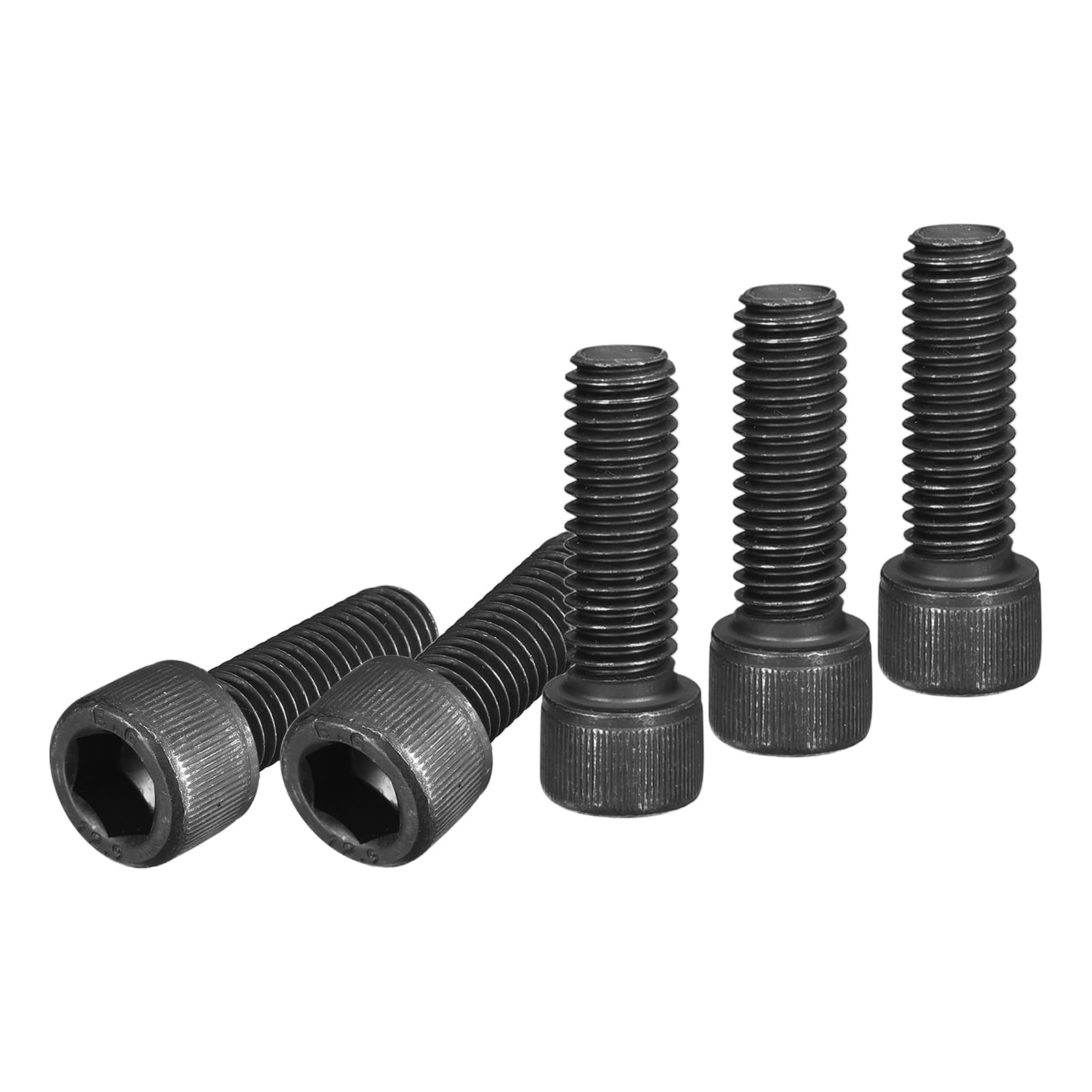 DTGN 3/8-16x1-1/4" Socket Head Cap Screws Bolts, 10Pcs 12.9 Grade Alloy Steel, Machine Hex Socket Screw, Hex Drive, Black Oxide Finish, UNC Coarse Thread Fully Threaded