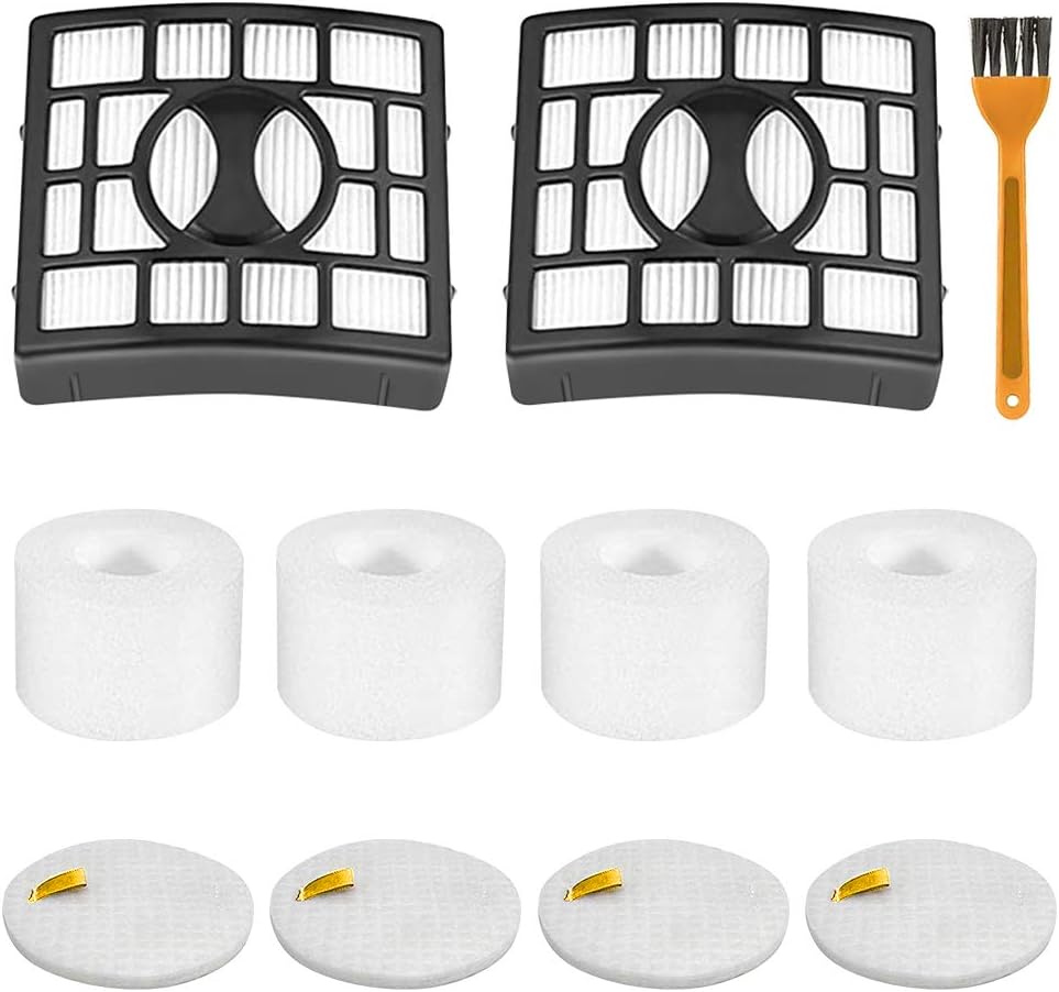 LINGSFIRE Shark Replacement Filters, 2 Hepa Filter + 4 Foam Vacuum
