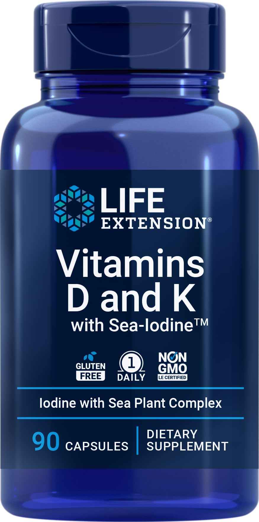 Vitamins D and K with Sea-Iodine