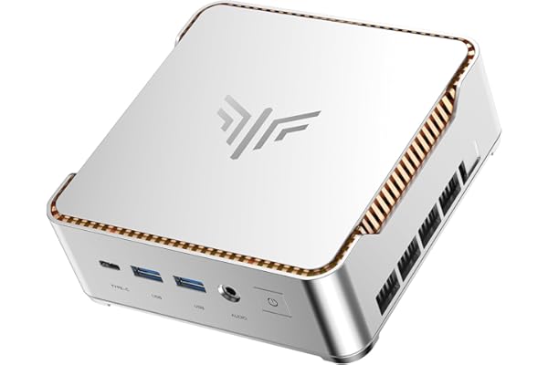 KAMRUI Pinova P2 Small Gaming PC, Intel Core i5-12600H(Beats 1185G7/12450H), 16GB DDR4 512GB SSD Micro PC, 12C/16T, 4.5GHz, Triple 4K Display(DP+HDMI+USB-C)/WiFi6/BT5.2 Small Desktop Computers