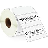 BETCKEY - 3" x 1.5" (76 mm x 38 mm) Barcode Shipping & Address Labels Compatible with Zebra & Rollo Label Printer,Premium Adhesive & Perforated [1 Rolls, 950 Labels]