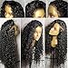 Brazilian Deep Wave Lace Front Wig Human Hair Wigs For Black Women 130 Density Deep Curly Lace Front Wigs Pre Plucked Bleached Knots With Baby Hair (14 Inch)