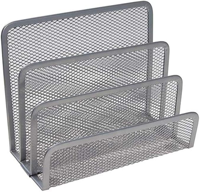 VANRA Small Letter Sorter Desktop File Holder Organizer Metal Mesh with