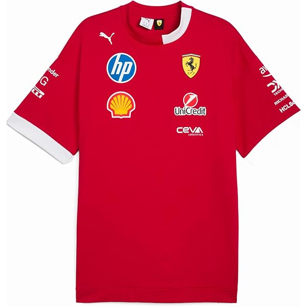 Scuderia Ferrari 2025 Team Polo レッド Men's Puma Red Scuderia Ferrari 2025 Replica Team Polo