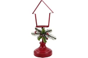 Cabilock Vintage Rustic Iron Candle Holder for Tables Christmas Tabletop Votive Cup Stand Compact Festive