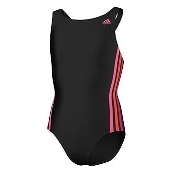 adidas Mädchen Badeanzug Infinitex 3-Stripes 1 Piece