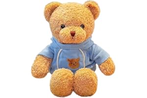 YUKOUQIAN Teddy Bear Stuffed Animal Cute Teddy Bears Plush Toy 11.8 inch for Girls Boys Christmas Valentine's Day (Blue Bear)
