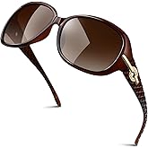 Sunier Sunglasses Womens Polarized Trendy Oversized Sun Glasses Fashion Ladies Shades 100% UV400 Protection S85