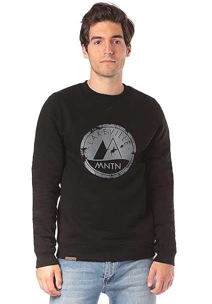 Lakeville Mountain Herren-Pullover Milo Logo | Sweat-Shirt mit Logo-Print