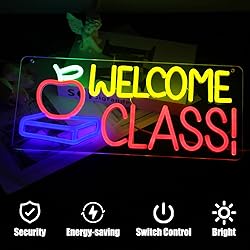 Welcome Class Neon Sign Student Classroom Neon