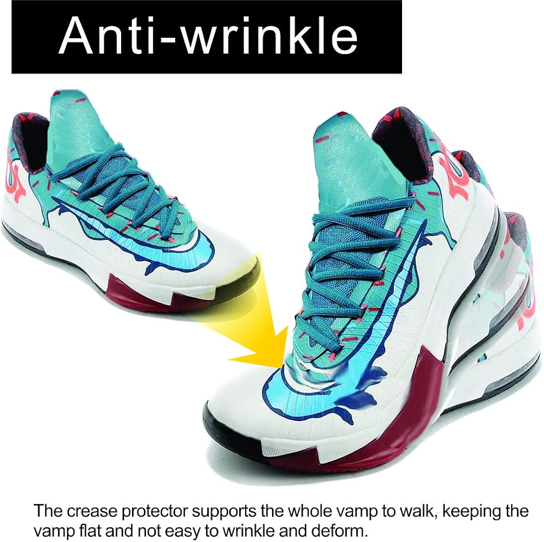 BOXING MONKEY Anti-wrinkle, Shoe Crease Protector, Available in Color  White 6 Pairs.: Shoes