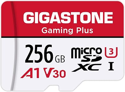 Gigastone 256GB Gaming Plus Series MicroSDXC U3 A1 100MB/s for Nintendo Switch