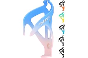 HASAGEI Bike Water Bottle Holder, Durable Non-Slip Lightweight Universal Bicycle Bottle Cage for Mountain/Road Cycling Accessories