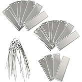 YHXiXi 20PCS Aluminum Tree Tags Metal Plant Labels Solid Stamping Tags Waterproof Outdoor Plant Markers for Outdoor Identification and Greenhouse