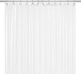 LiBa Frosted Shower Curtain Liner PEVA 183x183cm Heavy Duty Anti Mold