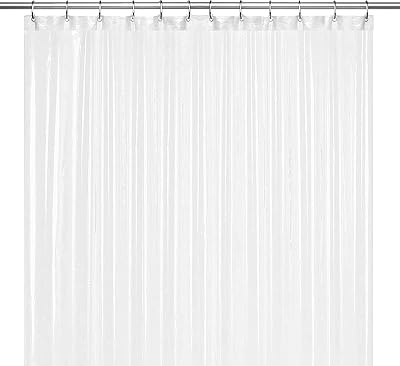 LiBa Frosted Shower Curtain Liner PEVA 183x183cm Heavy Duty Anti Mold