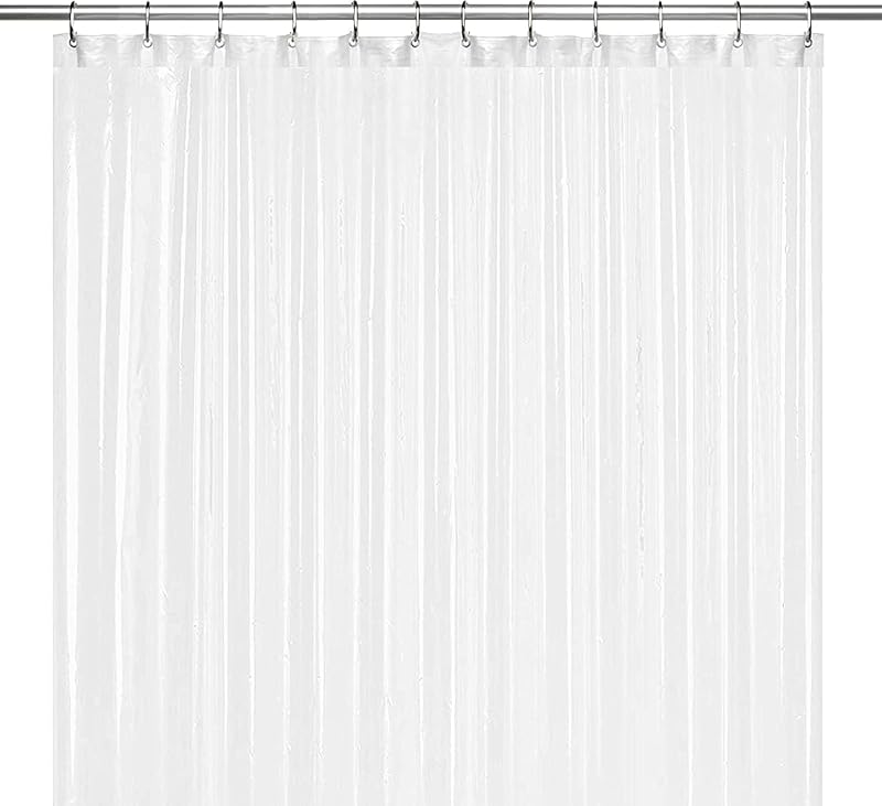 LiBa Frosted Shower Curtain Liner PEVA 183x183cm Heavy Duty Anti Mold