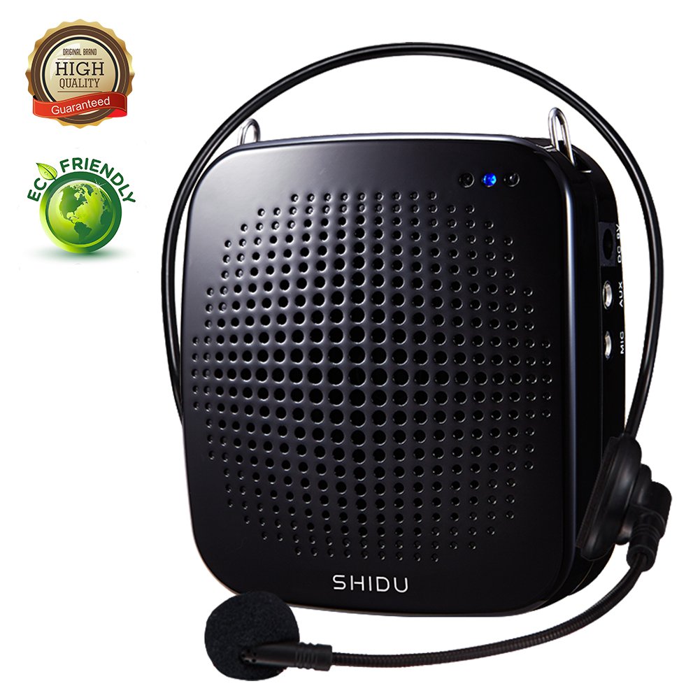 SHIDU Portable LoudSpeaker with Microphone, Classroom PA System Voice