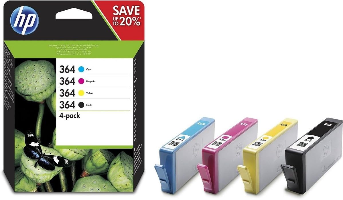 HP 364 Ink Cartridge Combo Content Pack - Multicolour, black
